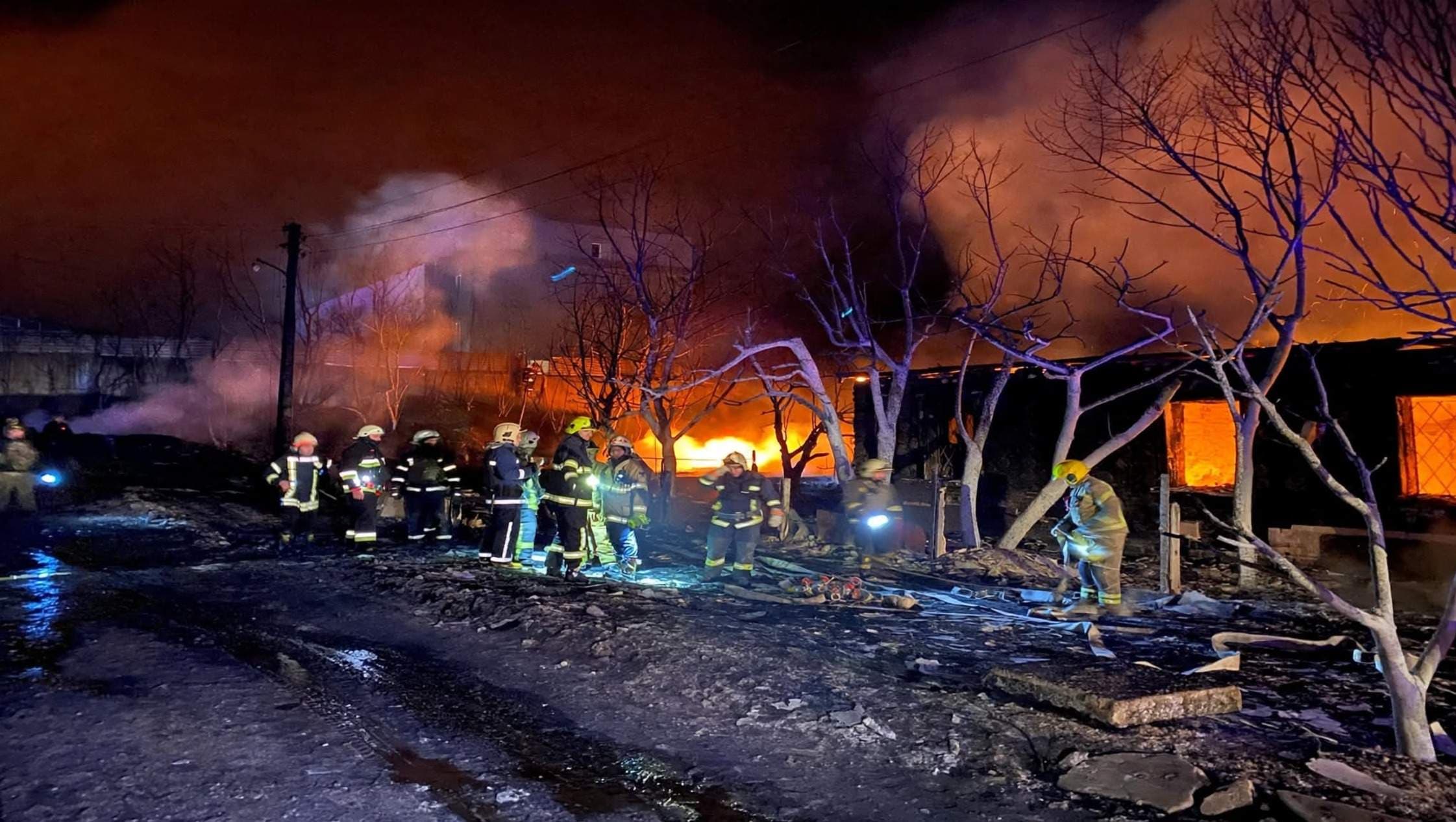 Kharkiv Under Fire: 2,500 sqm Blaze After Russian Drone Hits Homes
